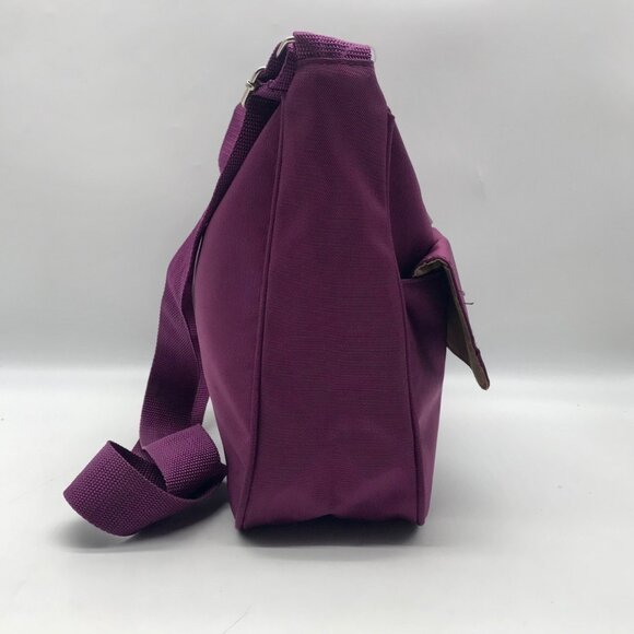 Organizzi Purple Nylon Multipocket Crossbody Bag  & Wallet - Picture 3 of 11